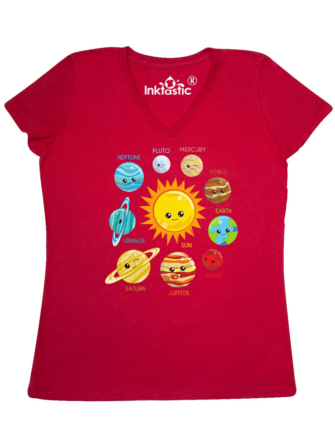 t shirt with planets