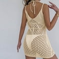 thumbnail image 7 of Riecok Swim Cover Up for Women Sleeveless Crochet Lightweight Swimsuit Cover Ups Summer Vacation Outfits, 7 of 7
