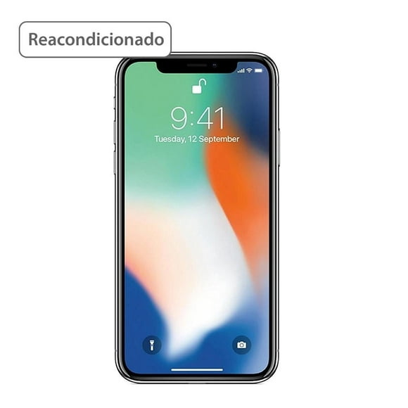 iPhone X Apple 256 GB Plateado Desbloqueado Reacondicionado