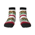 thumbnail image 7 of Women's Men's California Flag Lightweight Ventilation Quarter Ankle Socks, 7 of 7