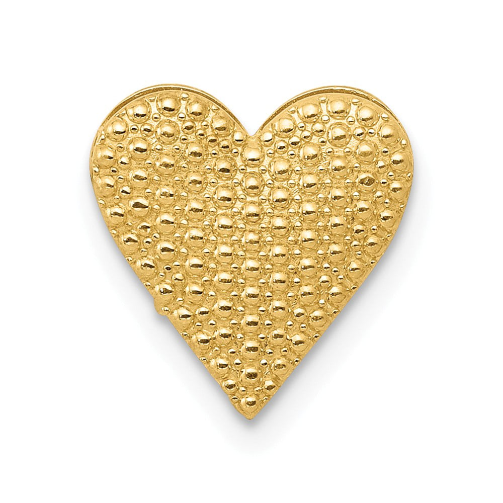 Details about   14k Yellow Gold Polished Reversible Cut-out Heart Chain Slide 13 mm x 13 mm 