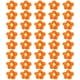 thumbnail image 1 of 40 Uds. Flores artificiales de lana tejidas, alta simulación, reutilizables, linda flor de naranja Artificial para decoración de boda, graduación en casa, 1 of 8