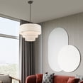 thumbnail image 3 of 57484-92 Livex Lighting Gladstone - 4 Light Pendant In Mid-Century Modern Style-22.5 Inches Tall and 23 Inches Wide-English Bronze Finish, 3 of 13