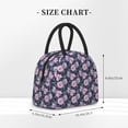 thumbnail image 2 of Rateoe Flowers Pattern Lunch Bag Women, Lunch Box, Lunch Bag, Small Leakproof Lunch Tote Large Capacity Reusable Insulated Cooler Lunch Container, 2 of 6