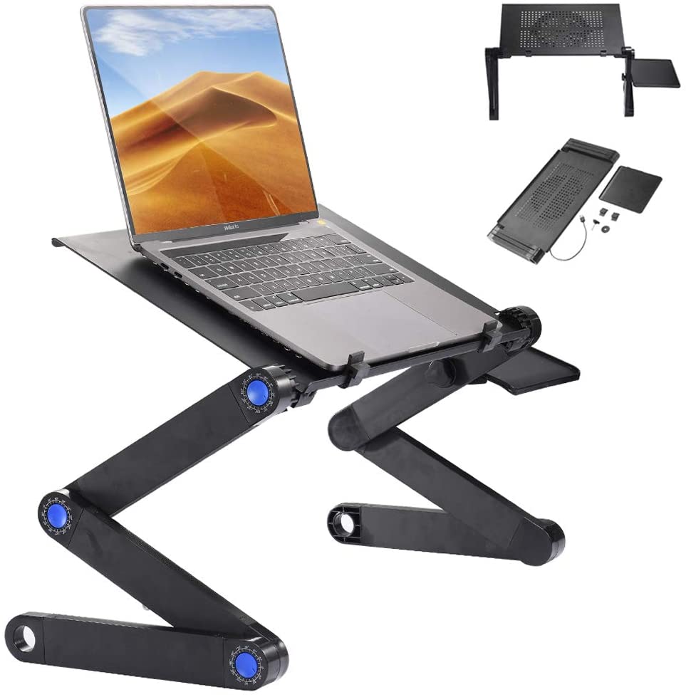 laptop fan desk tray