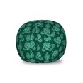 thumbnail image 1 of Oriental Storage Toy Bag Chair, Nature Inspired Elements Flowers Blooms Mandala Yoga, Stuffed Animal Organizer Washable Bag, Large Size, Hunter Green and Turquoise, by Ambesonne, 1 of 3