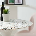 thumbnail image 6 of Modway Lippa 28" Round Terrazzo Bar Table in White White, 6 of 7