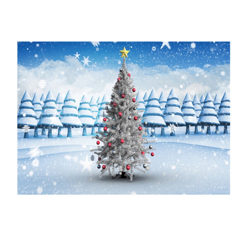 Cyber Monday Deals Tuscom Christmas Backdrops Vinyl 5x3FT Fireplace Background Photography Studio