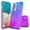 Vintage Purple, variant on Samsung Galaxy A32 5G Case, Rosebono Hybrid Glitter Sparkle Transparent Colorful Gradient TPU Skin Cover 360 Protection Case For Samsung Galaxy A32 5G (Pink/Teal)