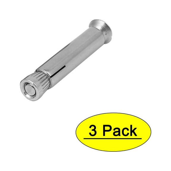 Unique Bargains M6 x 50mm 304 Stainless Steel Hex Socket Countersunk Head Sleeve 3Pcs