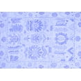 thumbnail image 1 of Ahgly Company Machine Washable Indoor Rectangle Oriental Blue Traditional Area Rugs, 3' x 5', 1 of 4