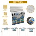 thumbnail image 5 of Home Blue Hydrangea Cotton Linen Table Runner, Washable Table Runners for Kitchen, Dining Room, Holiday, Home Party Table Decor, 13x36 Inches, 5 of 9