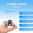 thumbnail image 1 of 2Pcs Electronic Counters LCD Display Game Small Counter Plastic Fingers Counter Ring-type Number Tools Household Knitting Weave Marker, 1 of 9