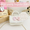 thumbnail image 3 of Ristpal Purse, Kids Purse Sunglasses with Pearl Bow,Gift for 3-12 Year Old Birthday Gift, Princess Handbags,Crossbody Bag(White), 3 of 6
