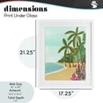 thumbnail image 3 of Palm Filled Shoreline White Framed Print Under Glass, design by Nabeela Rumi, 3 of 10