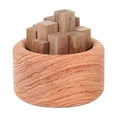 thumbnail image 2 of Fiudx Adorno de Madera para Aromaterapia, Diseño de Bola Redonda de Nogal, Fragancia Duradera, Decoración para El Hogar y El Coche, Madera Maciza Natural, Tamaño Portátil (6,2 X 6,2 X 5,5 Cm), 2 of 6