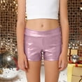 thumbnail image 6 of Ymyiu Dance Shorts for Girls Girls School Uniform Sensory-Friendly Pull-On Short Soft Fabric with Elastic Waist & Drawstring Flattened Seams Size 6-7 Years (Pink,6-7 Years), 6 of 6