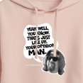 thumbnail image 3 of The Big Lebowski - That's Just Like Uh, Your Opinion - Juniors Cropped Pullover Hoodie, 3 of 5