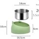 thumbnail image 2 of Paquete de 2 cuencos de acero inoxidable para mascotas, 2 of 4