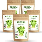SEEDRA.US 1500 Cilantro Plant Seeds (5 Pack), Non-GMO Heirloom