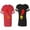 Men Red / Women Black, variant on Heart Key Lock Matching Couple Cotton Jerseys (Men Red / Women Black) (Men S / Women S)