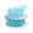 Turquoise, variant on Homeford Christmas Snowflake Felt Cutout Ribbon, White, 1-1/2-inch, 10-yard
