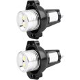 thumbnail image 3 of Bombilla de ojo de ángel E90 + 2 faros LED Angel Eyes de 12 W, luz de posición de anillo de halo, luces antiniebla para E90 E91 05-08., 3 of 5