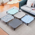 thumbnail image 4 of Elevated Outdoor Dog Bed - Raised Dog Bed for Small Dogs, 20" Dog Cot Bed Waterproof, Cooling Elevated Dog Bed with Washable Breathable Teslin Mesh, Durable, Non Slip, Grey, 4 of 7