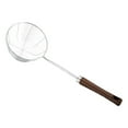 thumbnail image 2 of Spider Strainer Skimmer with brown Wood Handle - 5.28 Inch Fryer Scoop for Cooking and Frying, Kitchen Utensils Pasta Strainer Spoon, 2 of 4