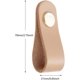 thumbnail image 2 of 4 Piezas Pomos de Cuero para Muebles, Tirador de Cajón, Tirador de Puerta de Gabinete, Manijas de Puerta de Cuero de PU Suave para Herrajes para Muebles de Cajón, Orificio único-Beige, 2 of 5