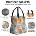 thumbnail image 3 of Boho Bohemian Art Drawstring Lunch Bag Women - Drawstring Lunch Bag Insulated for Work Office - Stain-Resistant Large Lunchbags for Women with Multi-Pockets, 3 of 6