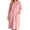 Pink, variant on Aboser Womens Fuzzy Fleece Nightgown Flannel Long Sleeve Loungewear Warm Sherpa Long Sleep Dress Loose V Neck Nightshirts Solid Color Plush Pajama Dresses with Pocket