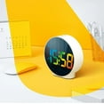 thumbnail image 4 of Digital Alarm Clock Alarm Clocks Bedside with Colorful Curved LED Display Clock, 4 of 8