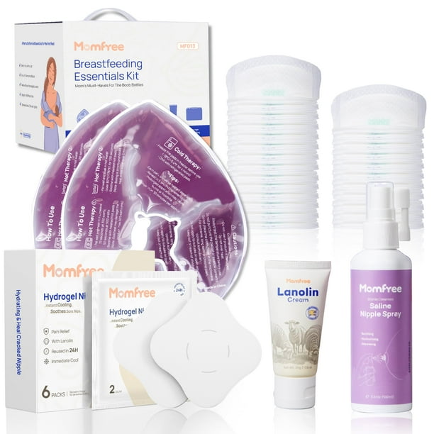 Kit Esencial para Lactancia Momfree 60 Piezas Set de Cuidado de Pezones