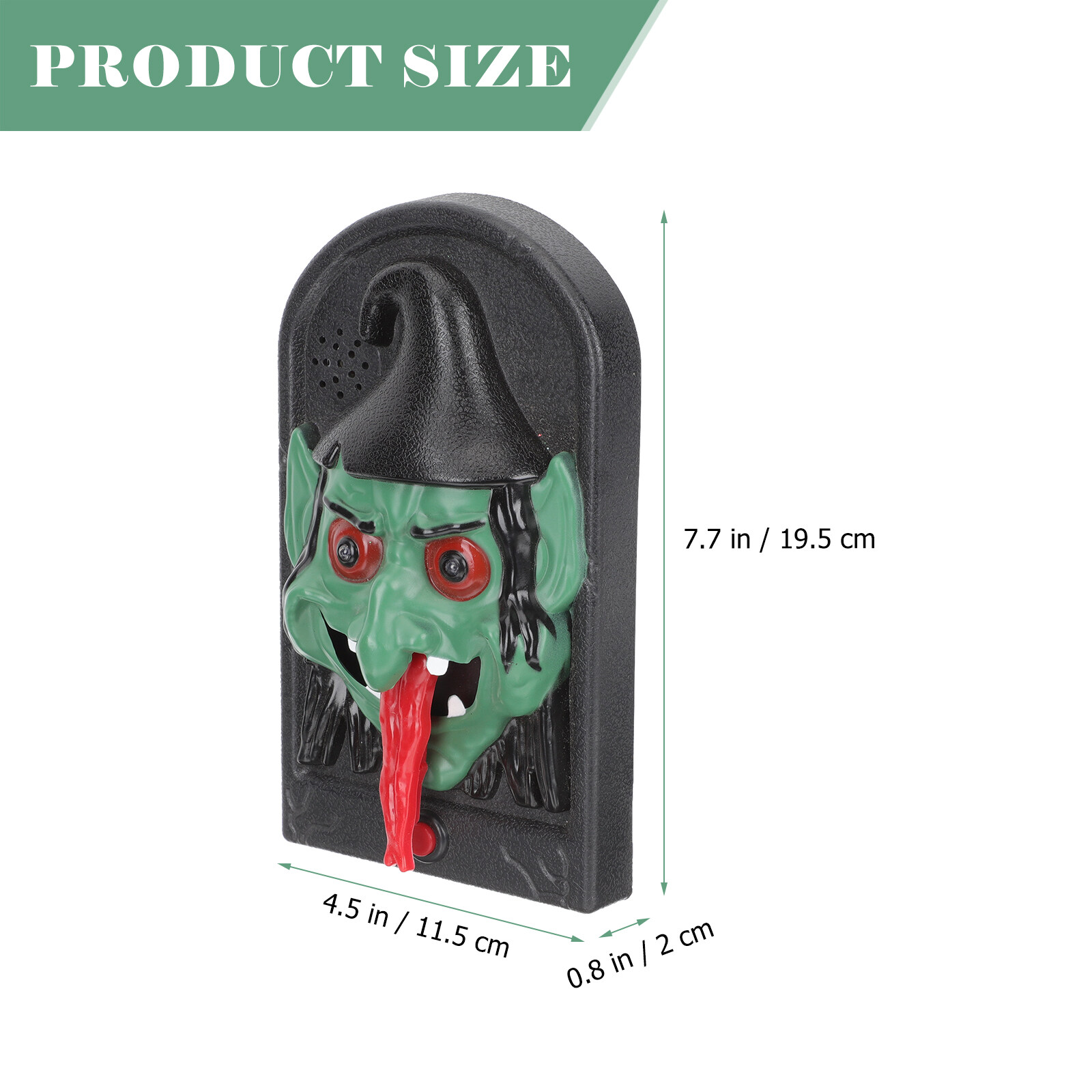 HOMEMAXS Halloween Doorbell Glowing Witch Doorbell Halloween Horrible