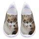 thumbnail image 1 of Zapatos para mujer, lindos zapatos planos sin cordones con estampado 3D de gato negro, zapatos transpirables para mujer para primavera/otoño, zapatos suaves antideslizantes, 1 of 5