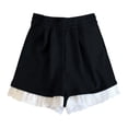 thumbnail image 4 of Sageysalite Athletic Shorts for Women Elastic High Waisted Ruffle Lace Hem Loose Fit Soft Sweet Summer Shorts, 4 of 6