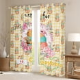 thumbnail image 2 of Castle Fairy Cartoon Capybara Curtains Pack of 2 (42x84 Each),Rose Curtains Blackout, 2 of 6