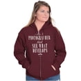 thumbnail image 4 of Kiss A Photographer See What Develops Zip Up Hoodie Men's Women's Brisco Brands M, 4 of 6