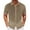 A_ Khaki, variant on Mens Eyelet Knit Button Down Shirts Casual Textured Button Collared Shirt Short Sleeve Vintage Summer Beach Tops Navy L
