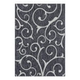 thumbnail image 2 of Unique Loom Outdoor Botanical Collection Area Rug - Curl (7' 1" x 10' Rectangle Charcoal Gray/Gray), 2 of 6