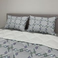 thumbnail image 2 of Abstract Comforter & Sham Bedding Set, Doodle Style Pastel Colored Ornament on a Grey Background Vintage Pattern Print, 3 pcs Duvet Set Microfiber Filling Quilt, 5 Sizes, Multicolor, by Ambesonne, 2 of 4