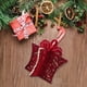 thumbnail image 4 of Colgante de terciopelo de terciopelo rojo vino - Adorno del árbol de Navidad | Decoración navideña ligera con cuerda colgante | Lazo festivo de terciopelo rojo | 20,5 x 10,5 x 2 cm | 1 pieza, 4 of 6