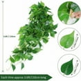 thumbnail image 3 of Real Touch Artificial Hanging Plants, Waterproof Decor with Hook for Indoor Outdoor Areas Including Party Weddings Bathrooms Living Rooms Cafes Gardens (Green), 3 of 5