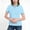 Sky Blue, variant on UVEASISHA Women's Color Block Golf Polos Shirts Quick-Dry Moisture-Wicking T Shirts Breathable Summer Workout Tennis Sports Polos White M