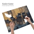 thumbnail image 2 of 500-Piece Wooden Jigsaw Puzzle for Adults - Wolves In Winter Forest , Fun & Challenging Brain Teaser, Stylish Home Decor & Unique Gift, 2 of 7