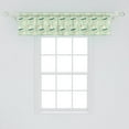 thumbnail image 2 of Ambesonne Nautical Valance Pack of 2, Sailboats Stars, 54"X12", Mint Green Salmon, 2 of 4