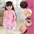 thumbnail image 2 of Muñeca bebé Reborn de 21,6 pulgadas, cuerpo completo de silicona, baño bonito realista, 2 of 7