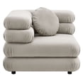 thumbnail image 5 of Modular Lounge Corner Chair, Tufted, Brown, Velvet, Living Room Lounge Cafe Lobby Hospitality Restaurant, Modern Contemporary, HB37187, 5 of 10
