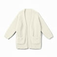 thumbnail image 6 of Posijego Girls Fleece Cardigans Long Sleeve Fuzzy Open Front Soft Cardigan Jacket Outerwear with Pockets, 6 of 7
